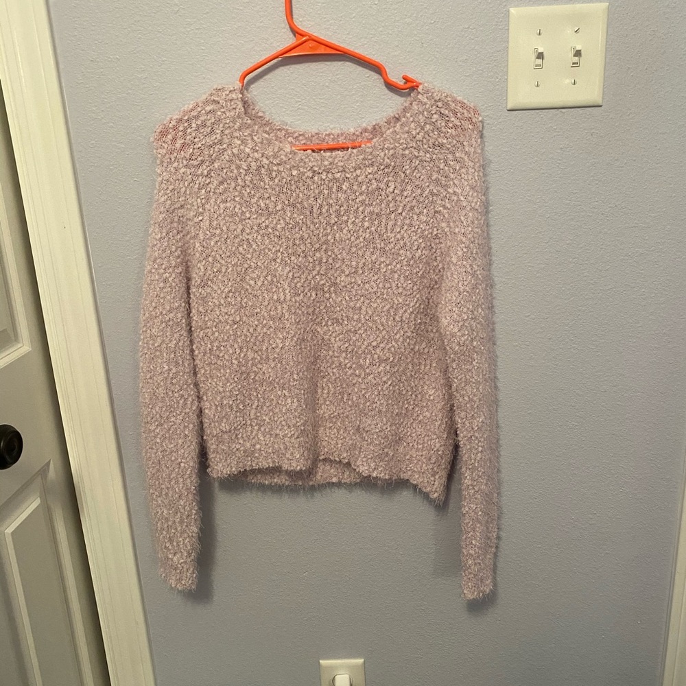 light pink sweater